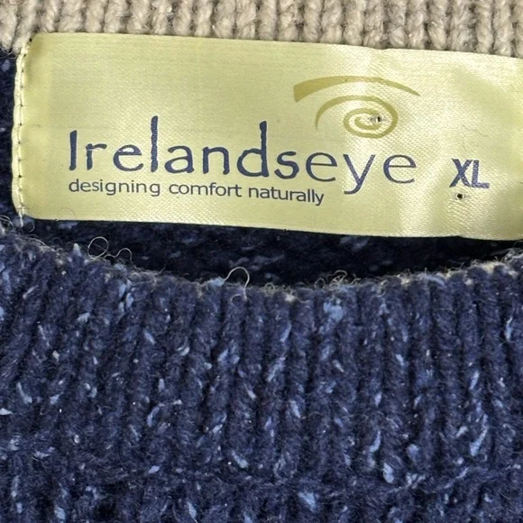 Ireland’s Eye Blue Tweed Sweater - Picture 3 of 7